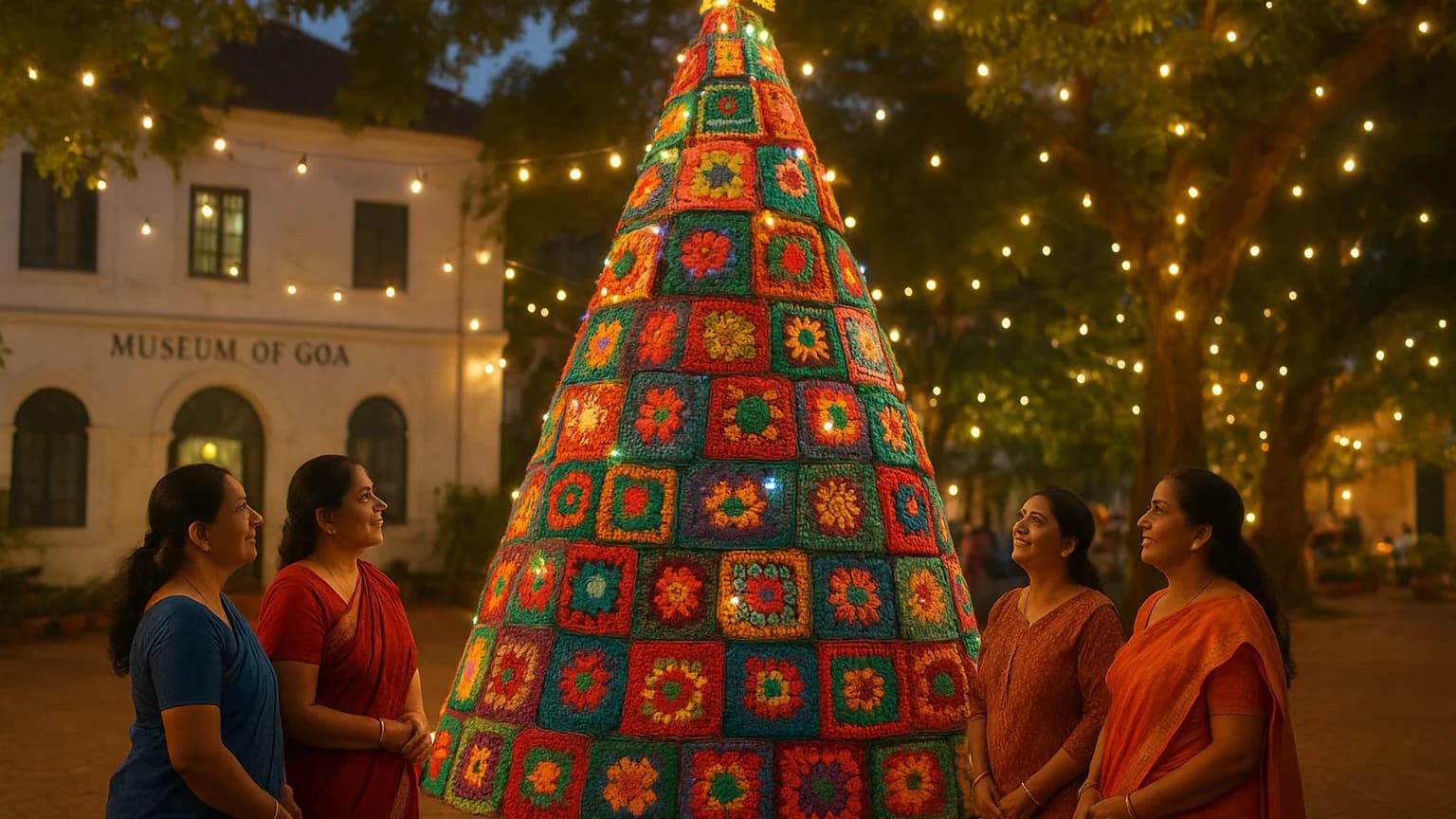 Crochet Magic: How 25 Women Turned Yarn into a Heartwarming Holiday Tree