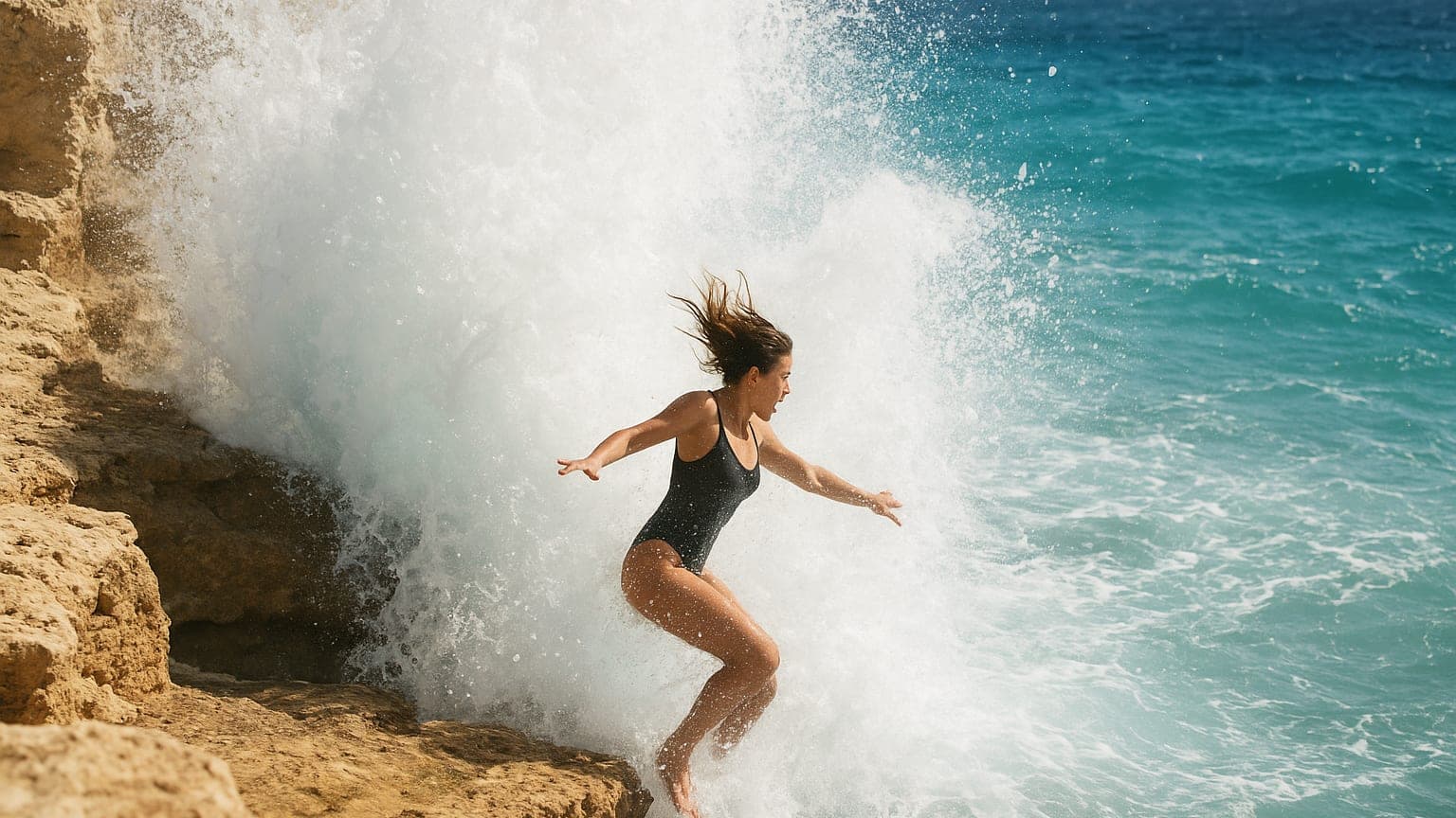 When Waves Attack: Tourist Swept into the Mediterranean While Posing for the Perfect Shot