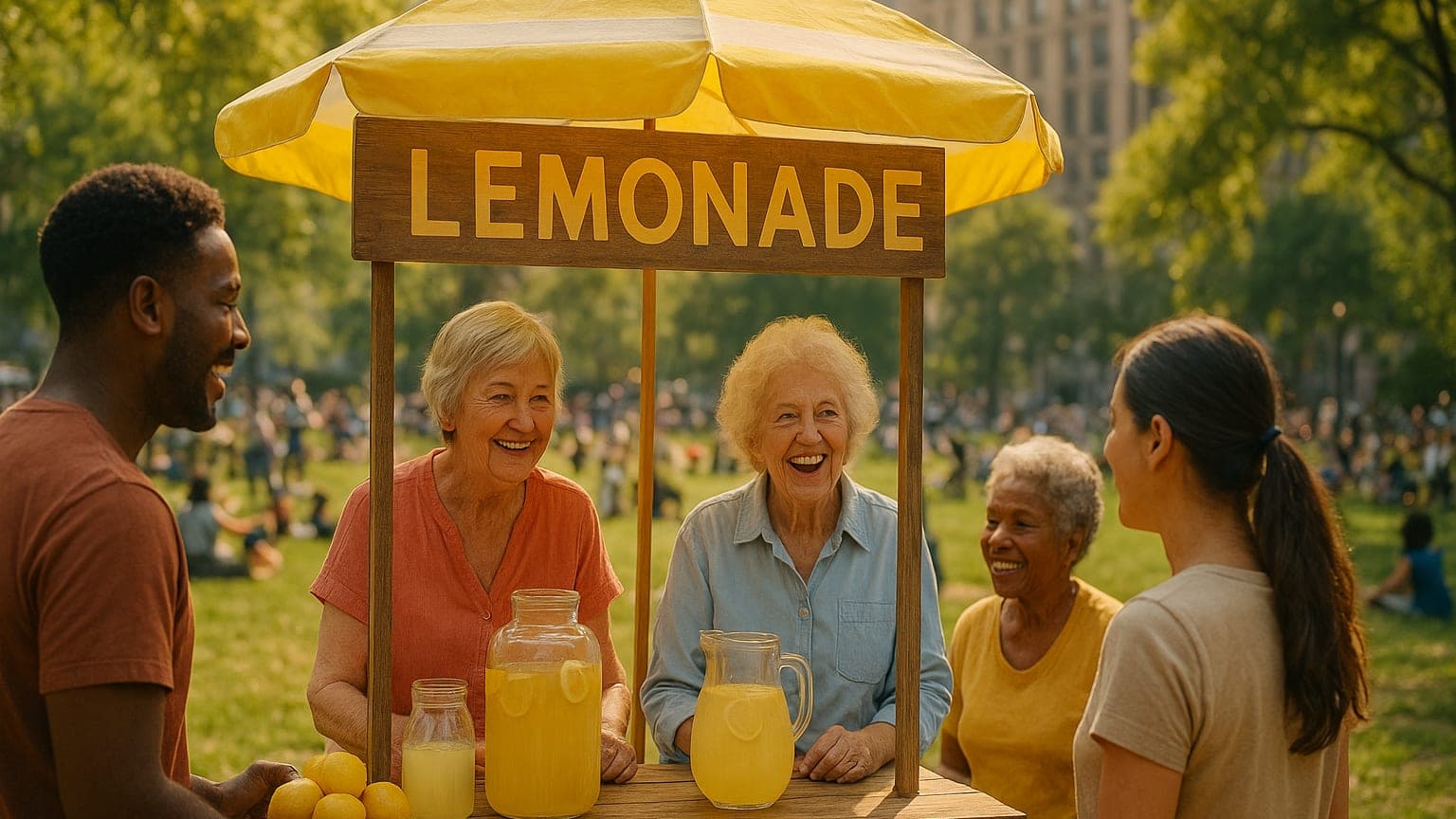 Where Wisdom Flows: The Heartwarming Lemonade Stand Bringing Grandmas to NYC
