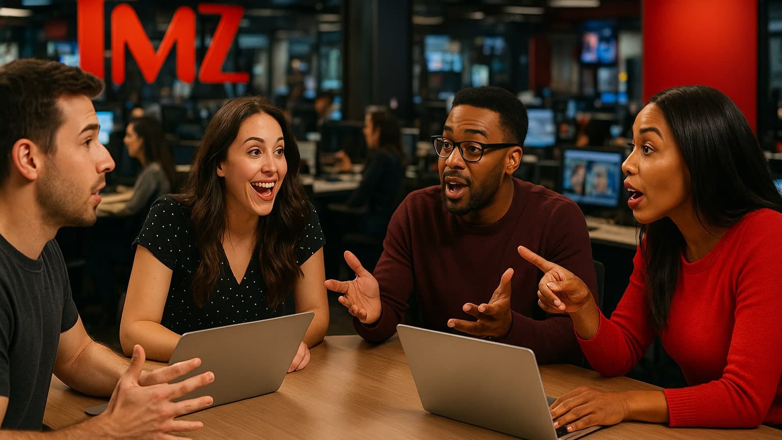 Step Inside the TMZ Newsroom: Where Chaos Meets Celebrity!