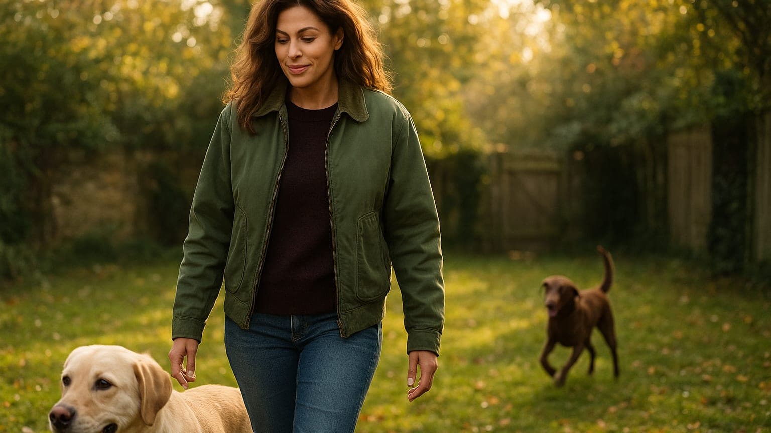 Eva Mendes' Stylish Life in the U.K.: Dogs, Jackets, and Cozy Moments with Ryan Gosling