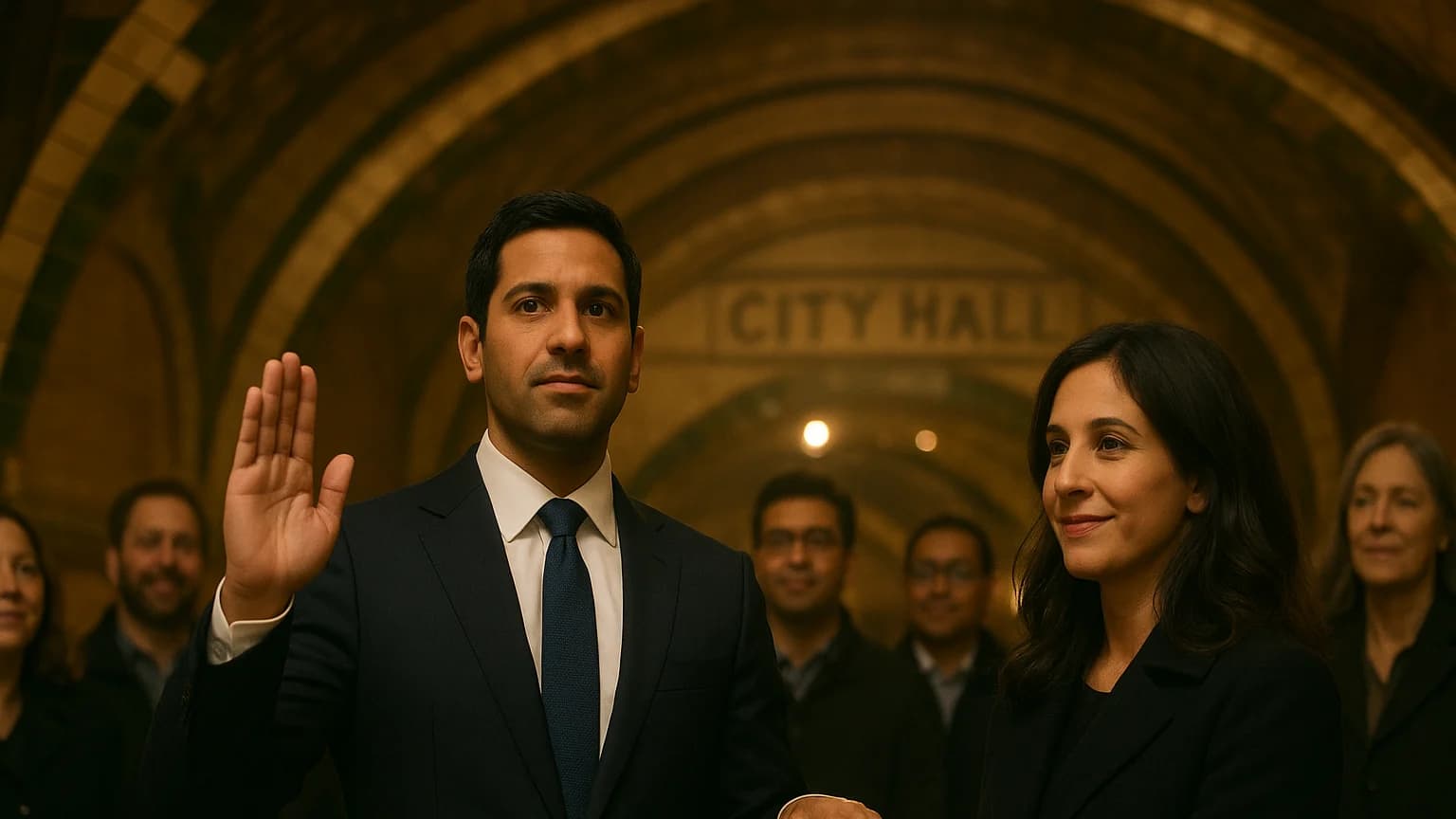 Midnight Oath: NYC's New Mayor Sworn In at Historic Subway Station