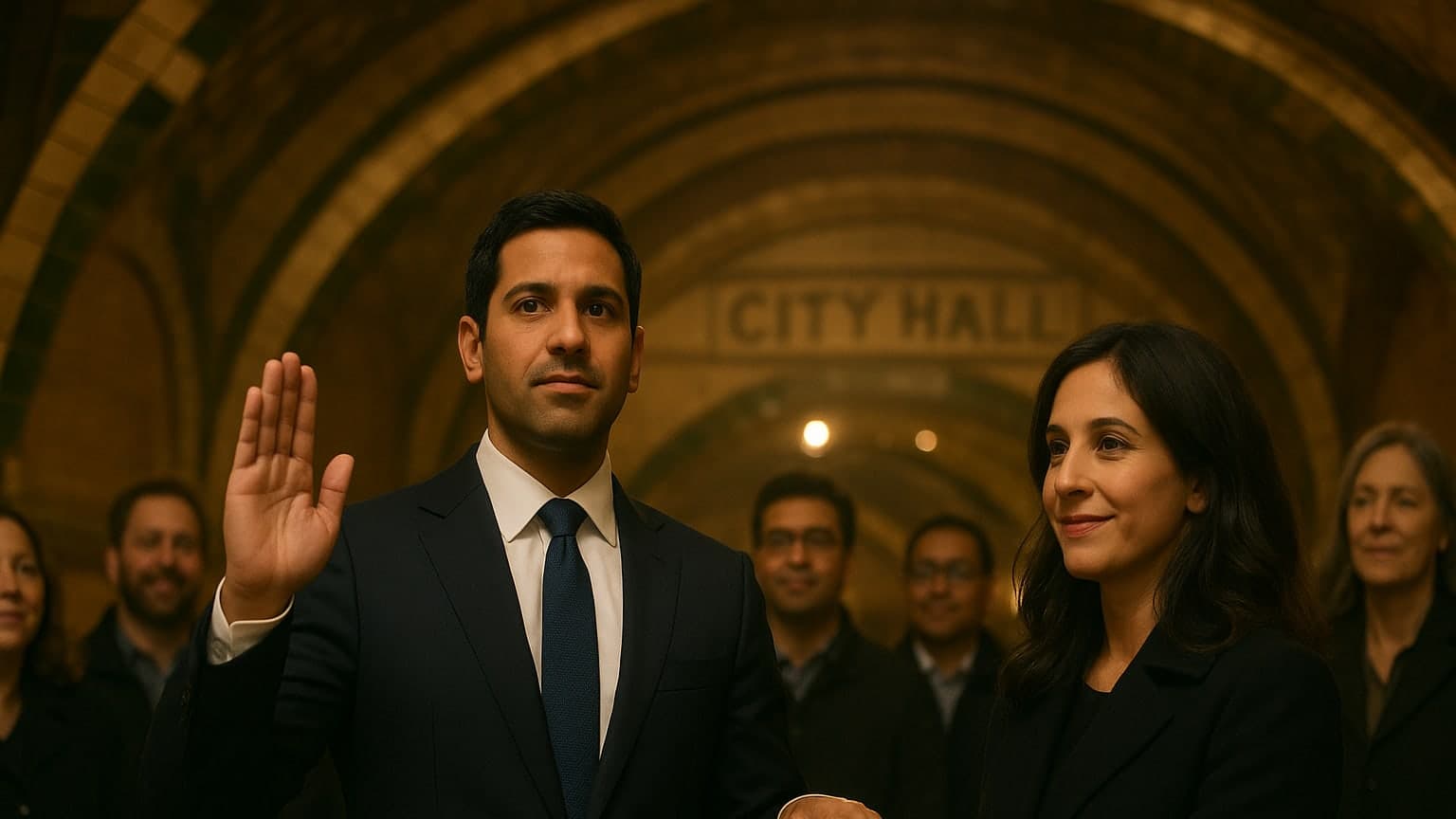 Midnight Oath: NYC's New Mayor Sworn In at Historic Subway Station