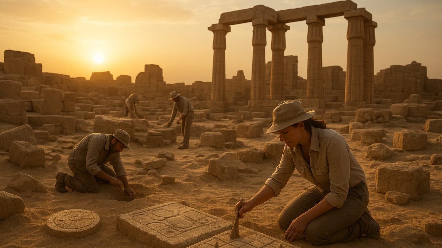 Ancient Secrets Unearthed: The Sun Temple of King Nyuserre Roars Back to Life!