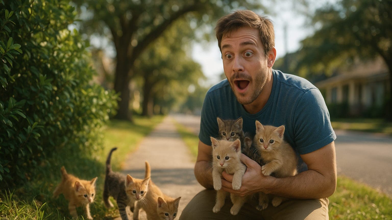 A Cat-tastrophe of Epic Proportions: How One Man's Rescue Mission Turned Into a Kitten Adoption Extravaganza!
