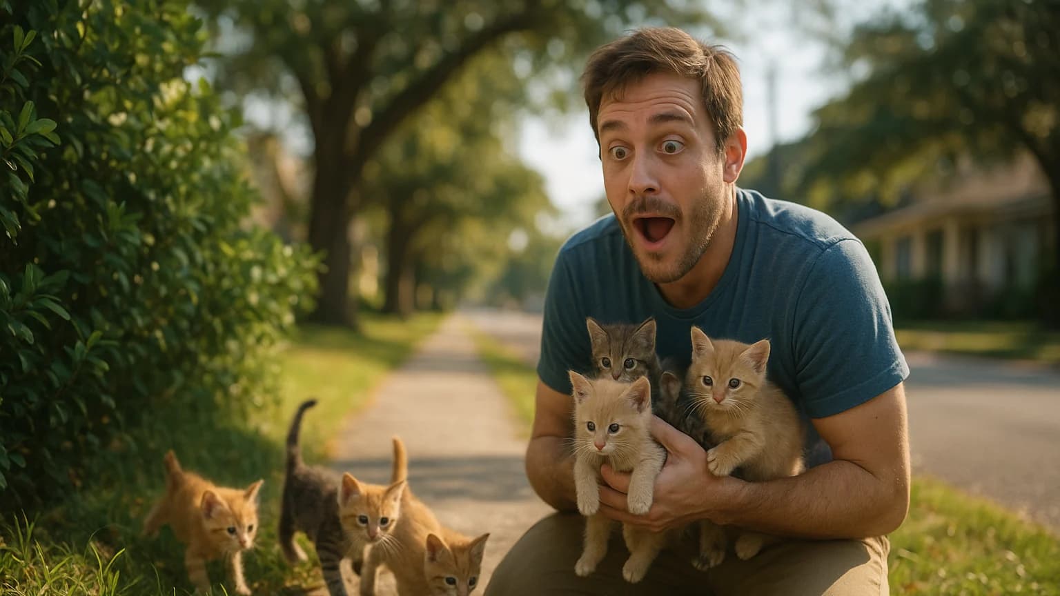 A Cat-tastrophe of Epic Proportions: How One Man's Rescue Mission Turned Into a Kitten Adoption Extravaganza!