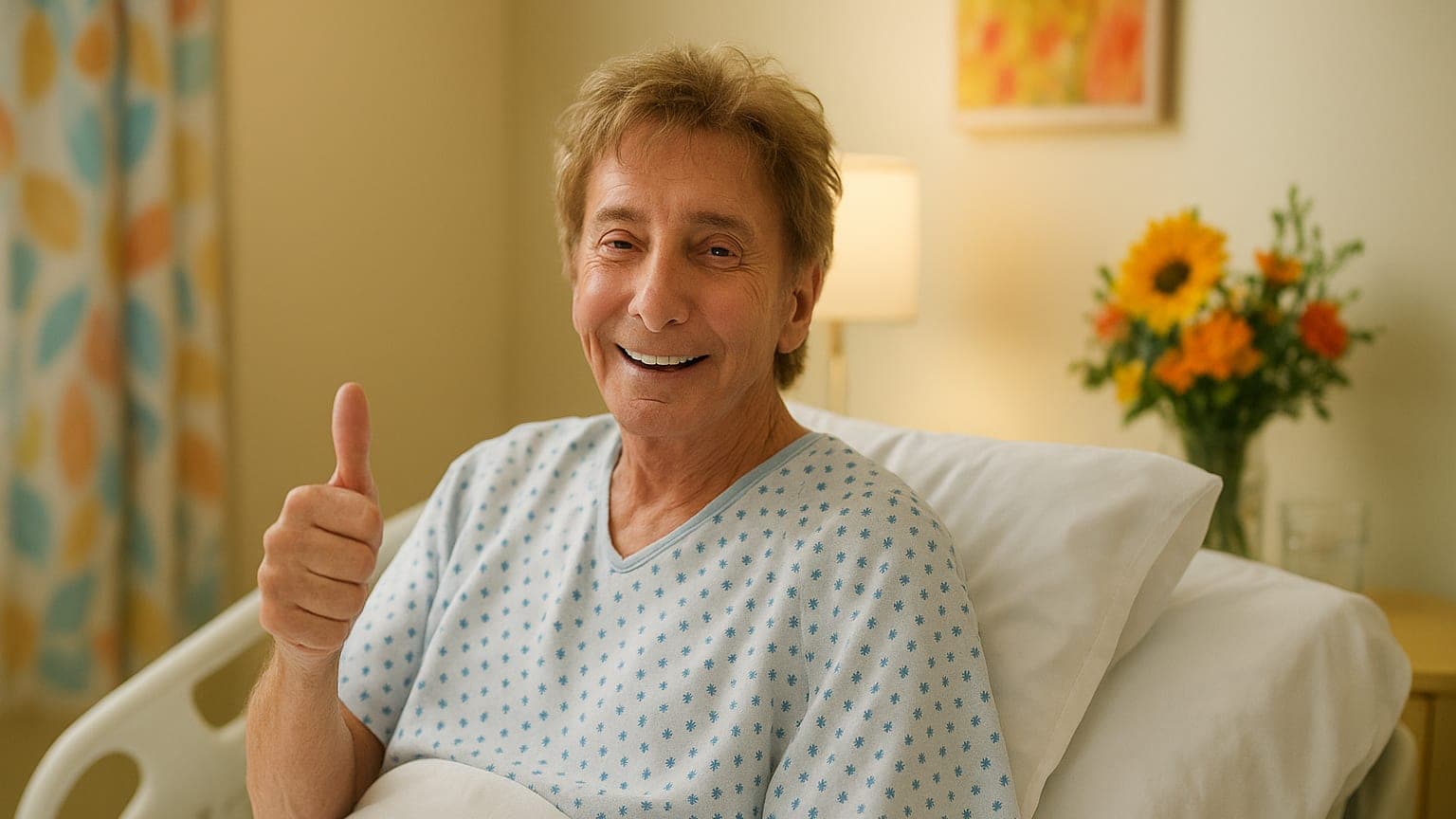 Barry Manilow Smiles from the Hospital: A Behind-the-Scenes Recovery Update