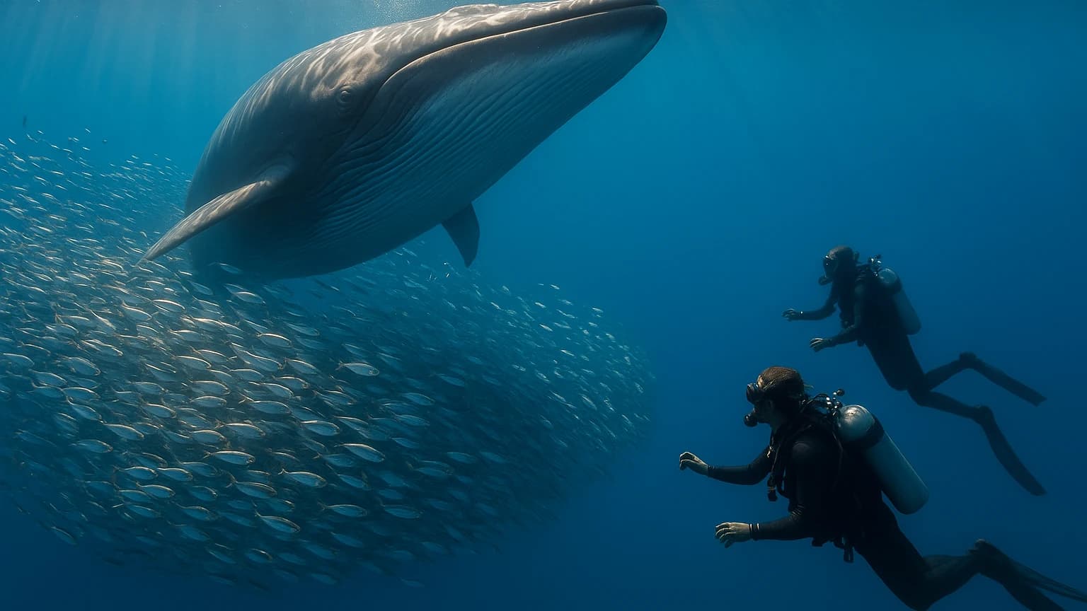 Diving Into the Unexpected: A Whale Encounter Like No Other!