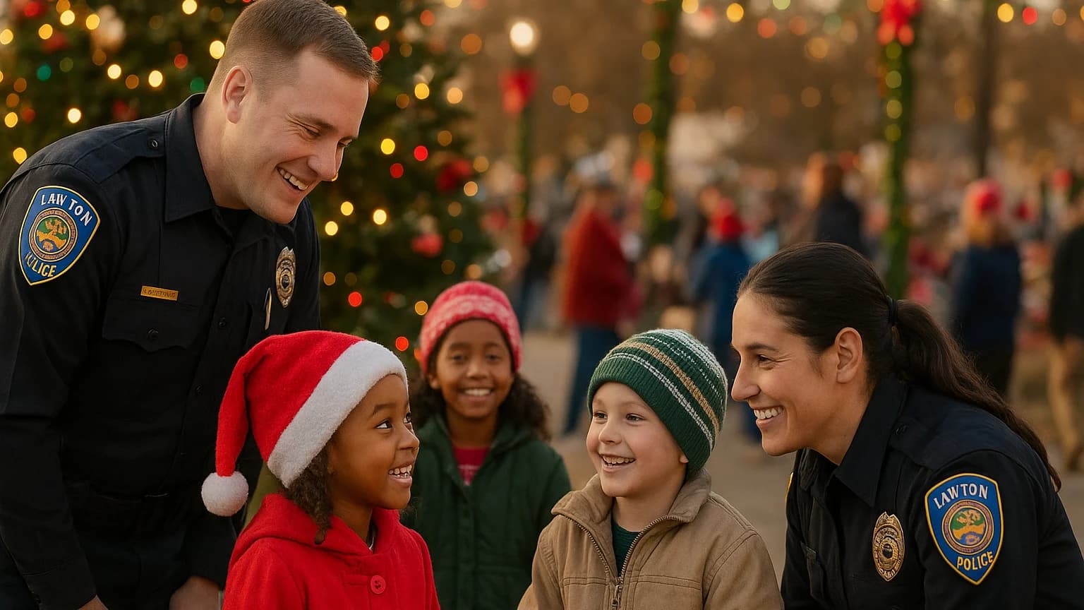 Lawton Police Spread Holiday Cheer: Community Engagement at Its Best!