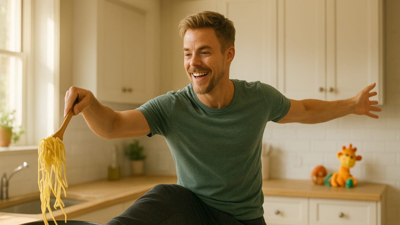 Derek Hough’s Exciting New Chapter: Dancing, Pasta, and Parenting!