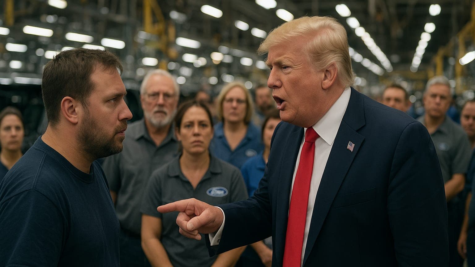 Trump vs. the Ford Worker: A Factory Tour Takes an Unexpected Turn