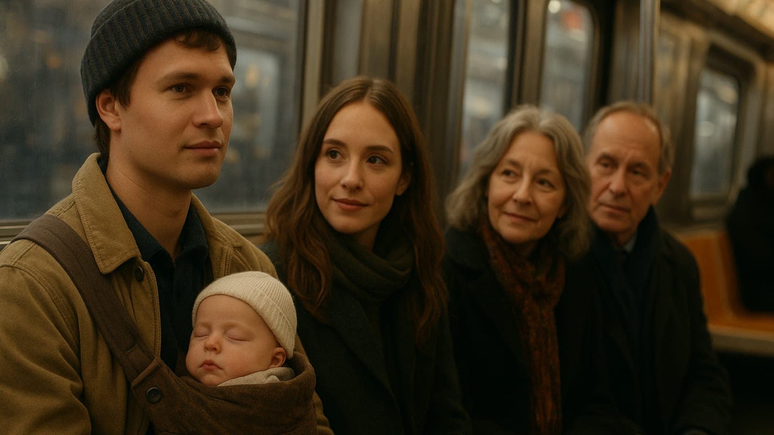 Ansel Elgort Swaps Getaway Cars for Stroller Rides on NYC Subway!
