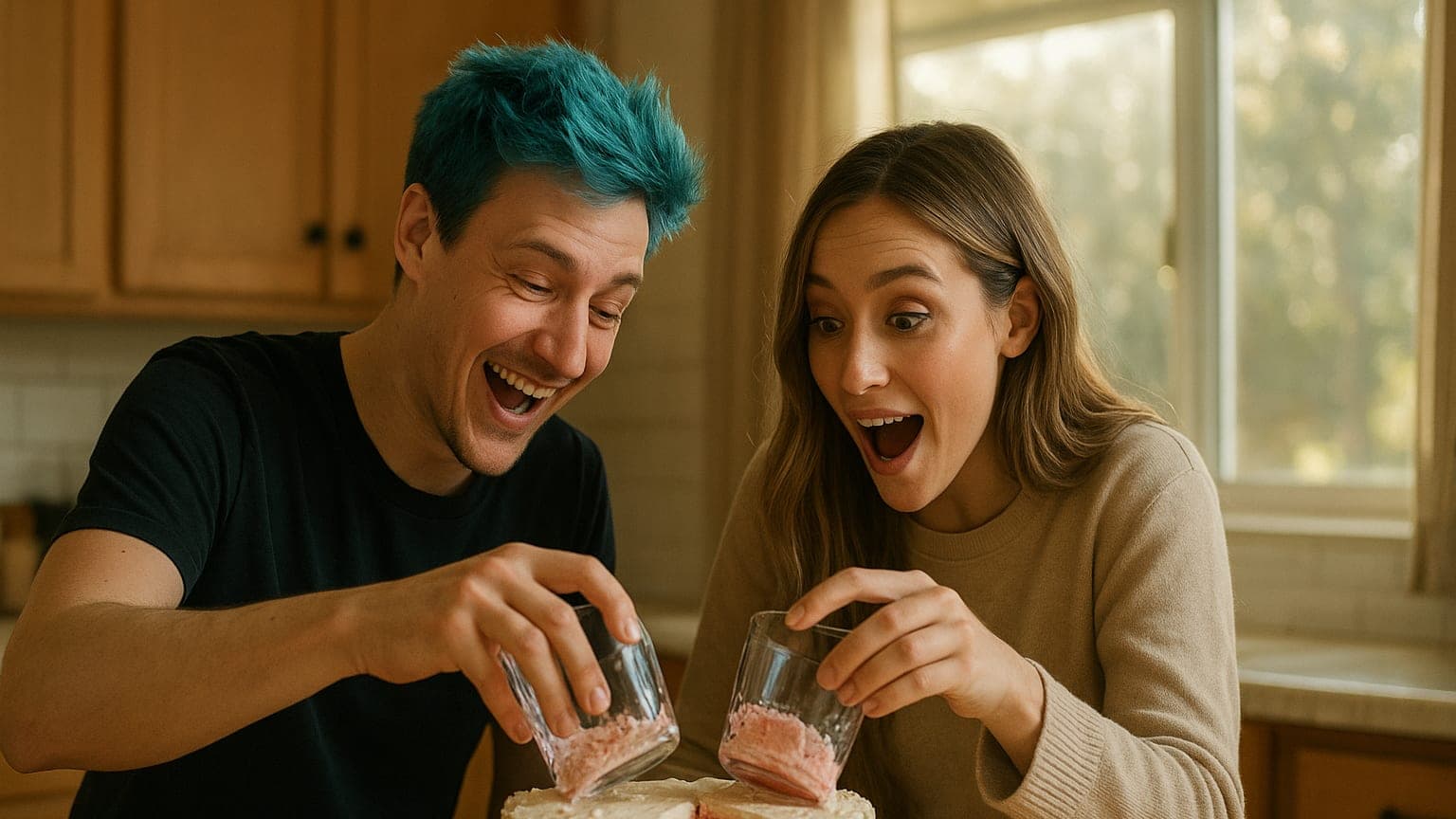 Ninja's Surprising Gender Reveal: A Slice of Cake and a Baby Girl!