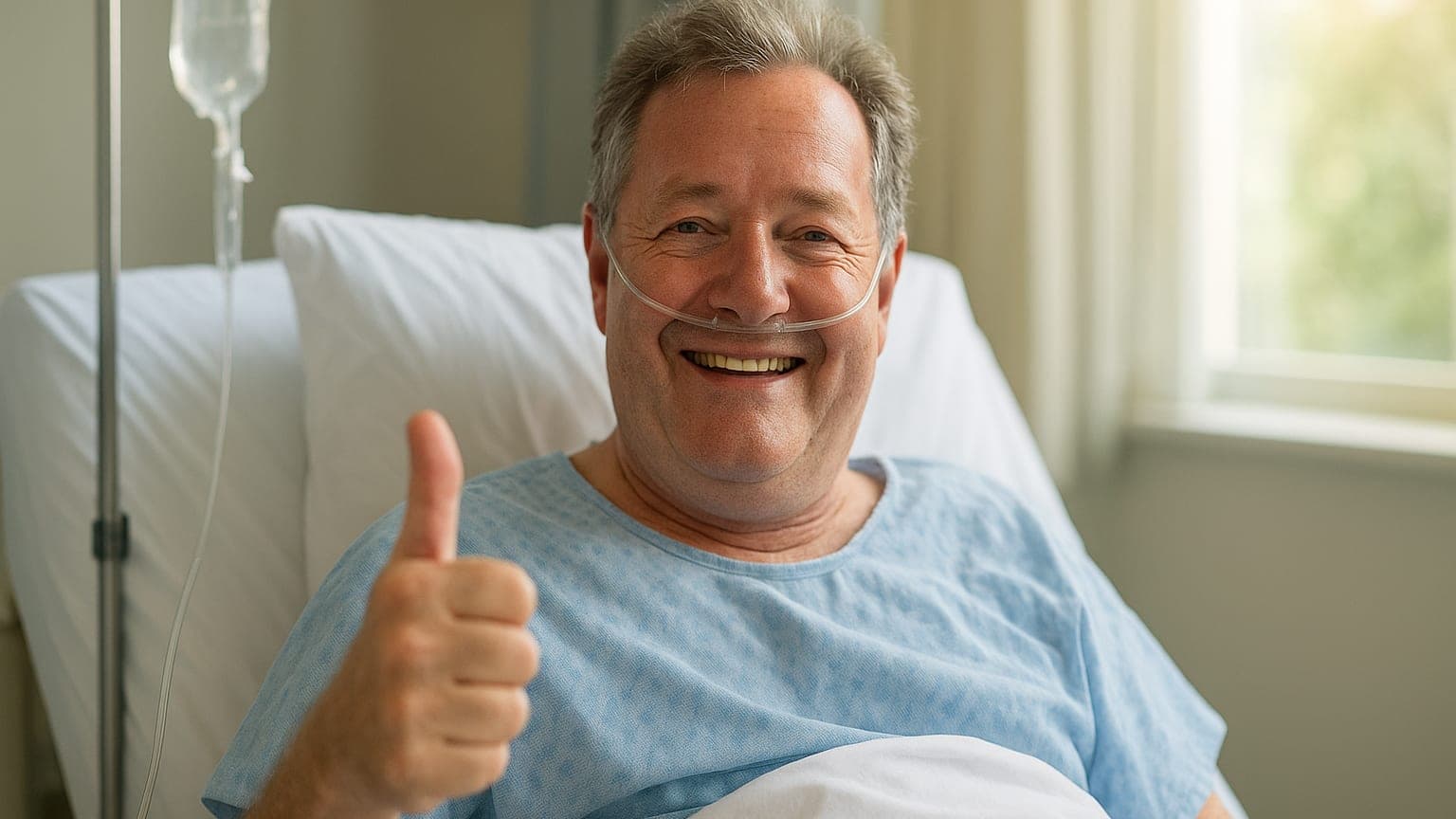 Piers Morgan's Tumultuous Trip: From Hotel Stumble to Hospital Humor!