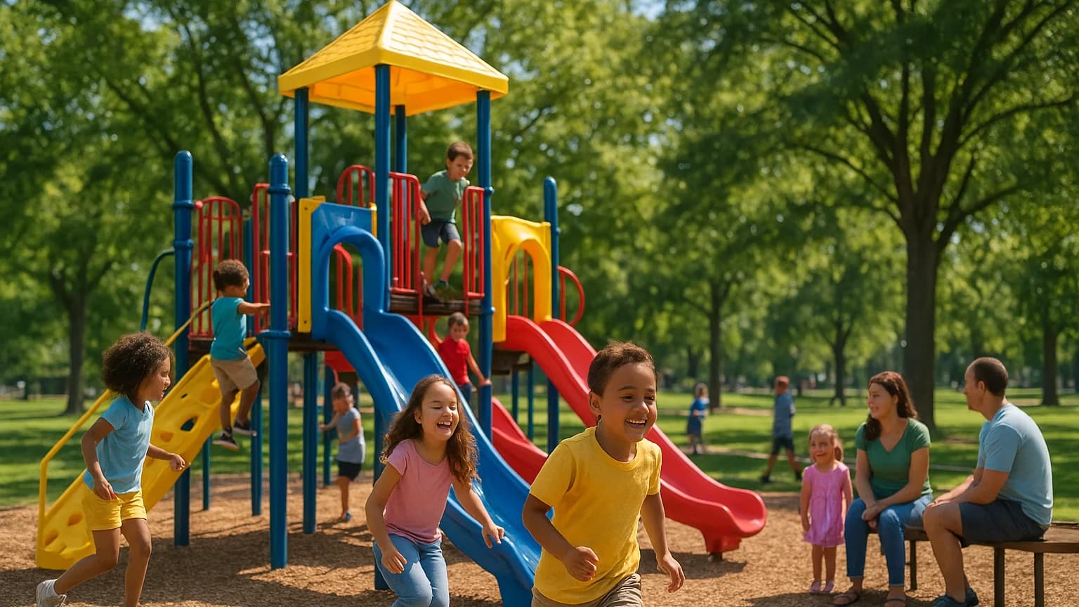 Lee West Park Gets a Fun Makeover: Swinging Into a Bright Future!