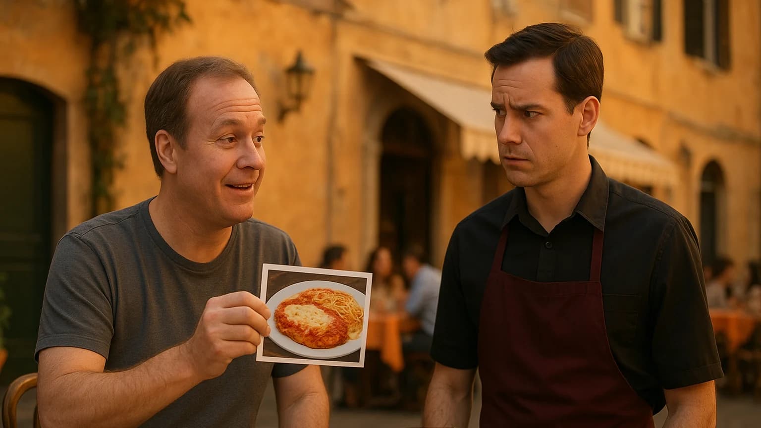 When Italian Waiters Meet American Menu Items: The Chicken Parmesan Chronicles