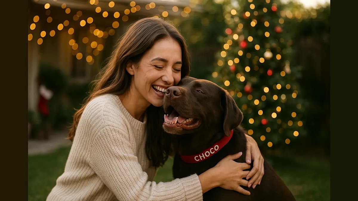 From Chained to Cherished: How One Lost Dog Made a 2,000-Mile Journey Home for Christmas