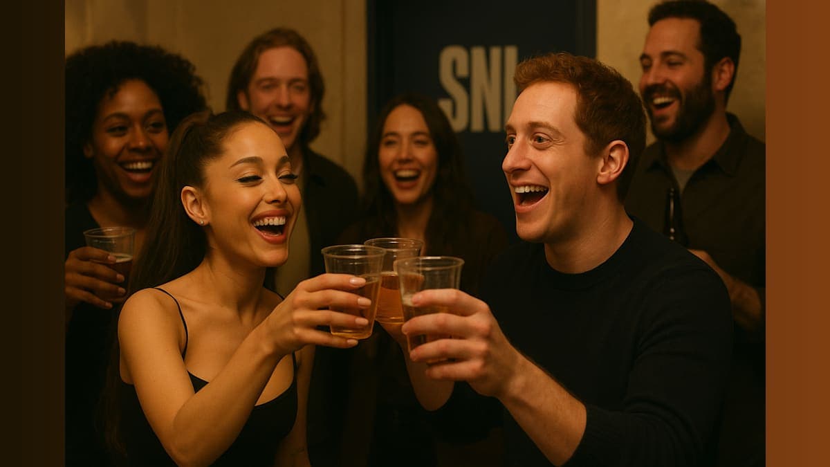 Love in the Spotlight: Ariana Grande and Ethan Slater's Backstage Moment at SNL