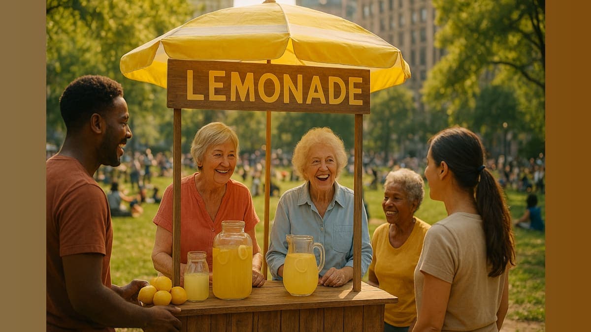 Where Wisdom Flows: The Heartwarming Lemonade Stand Bringing Grandmas to NYC