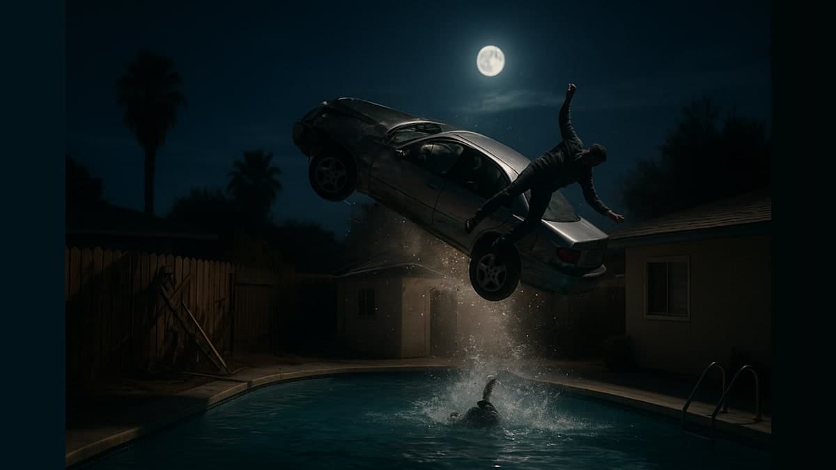 When Cars Take the Plunge: A Wild Night in Laughlin