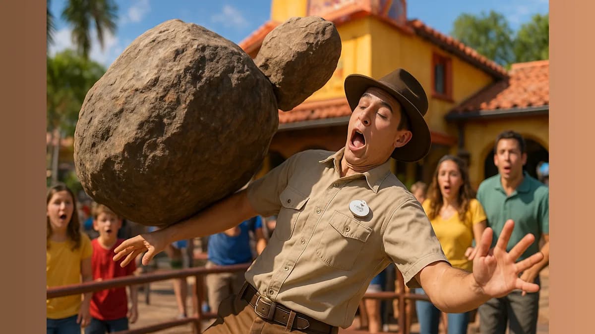 When Indiana Jones Becomes Real Life: Employee Crushed by Boulder at Disney World!