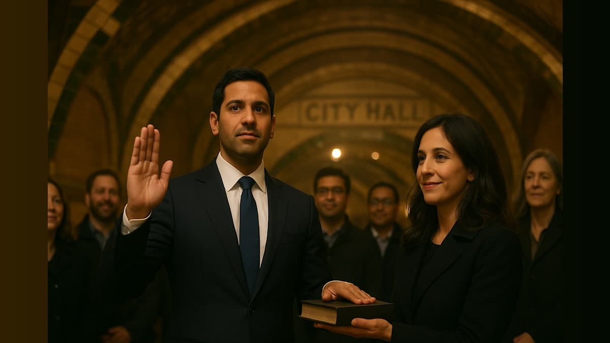 Midnight Oath: NYC's New Mayor Sworn In at Historic Subway Station