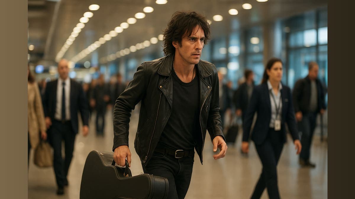 Rock Star on the Run: Who Was Hurrying Through the Airport?