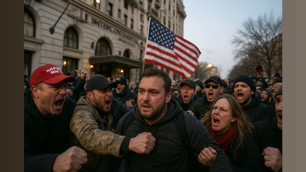 March Mayhem: Chaos Erupts at Ashli Babbitt Memorial in D.C.