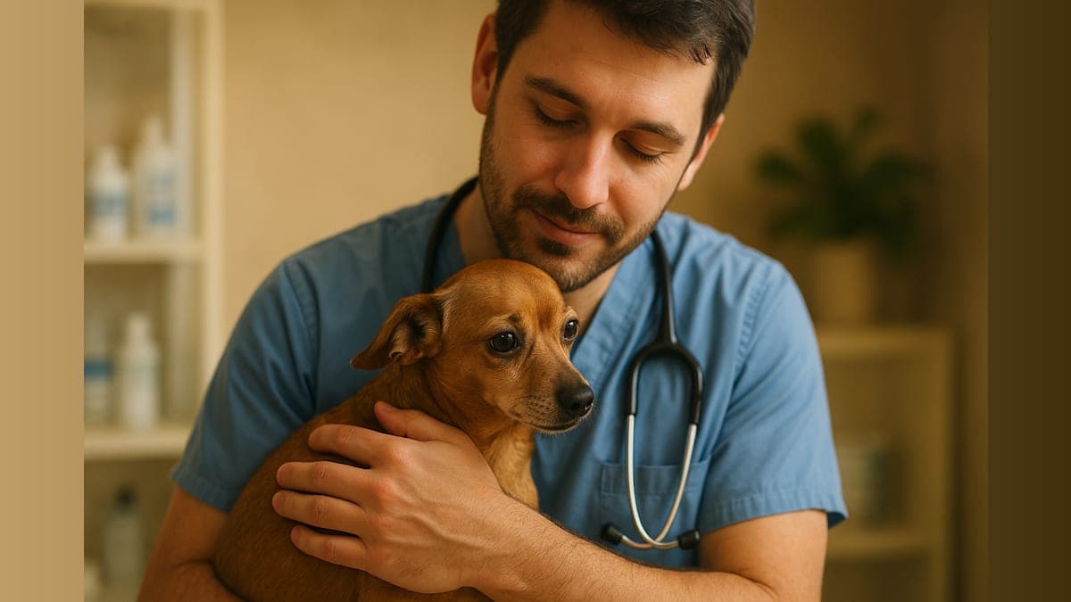 Cuddle Therapy: How One Vet's Heartwarming Moment is Changing Animal Care