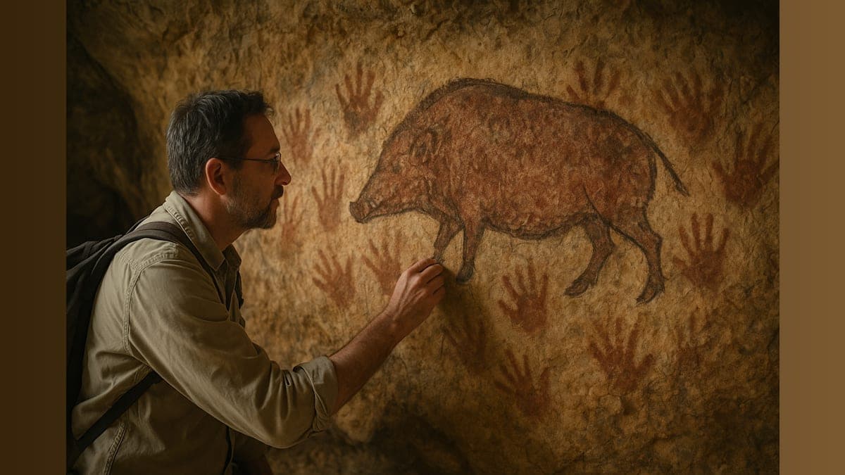 Ancient Art Meets Modern Milestones: Discovering a 45,000-Year-Old Pig Painting and Celebrating Icons