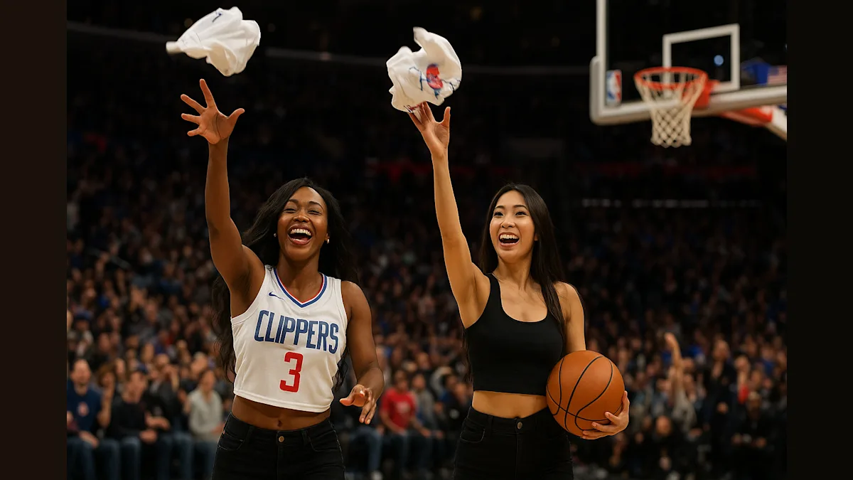 KPop Stars Slam Dunk Their Golden Globe Win at Clippers Game!