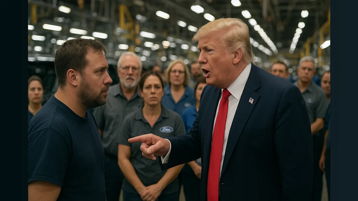 Trump vs. the Ford Worker: A Factory Tour Takes an Unexpected Turn
