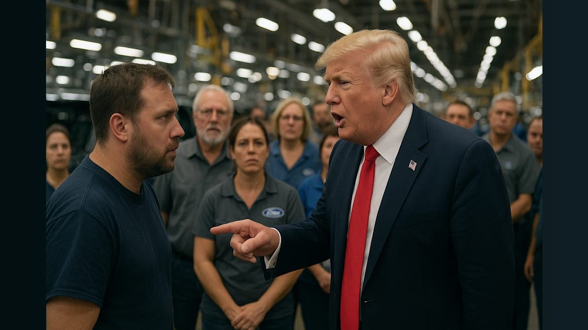 Trump vs. the Ford Worker: A Factory Tour Takes an Unexpected Turn