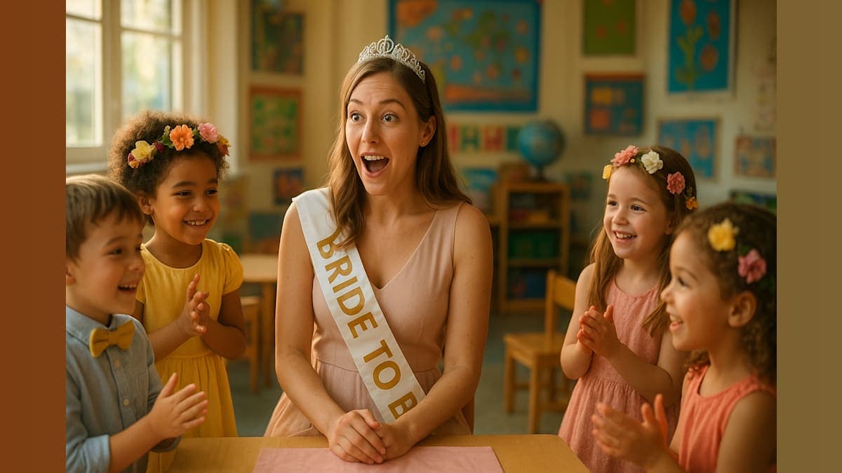 From Preschool Memories to Bridal Bliss: A Shower Surprise for the Ages!