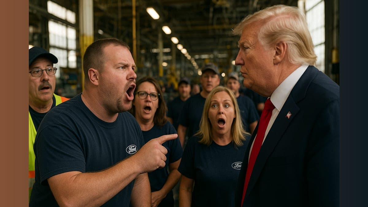 Ford Worker’s Bold Insult to Trump Sparks Union Uproar and Fundraising Frenzy!
