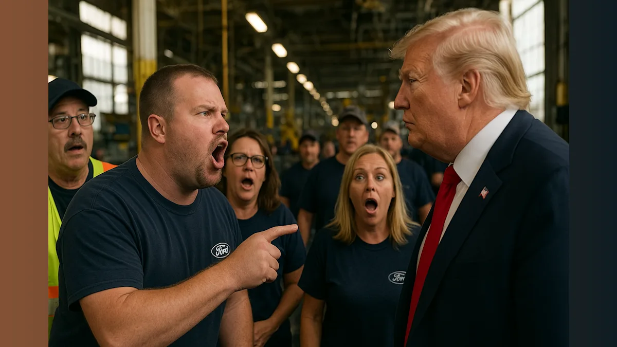 Ford Worker’s Bold Insult to Trump Sparks Union Uproar and Fundraising Frenzy!