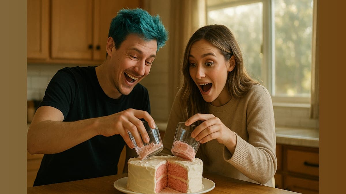 Ninja's Surprising Gender Reveal: A Slice of Cake and a Baby Girl!