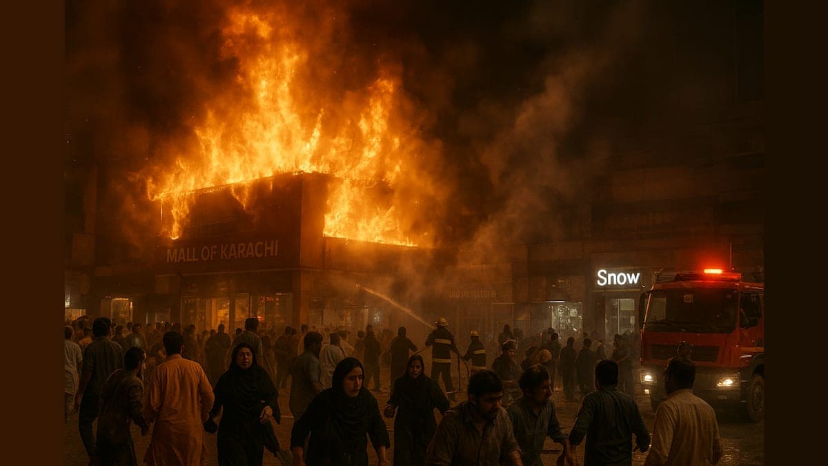 Inferno in Pakistan: A Mall Fire Leaves Tragedy in Its Wake