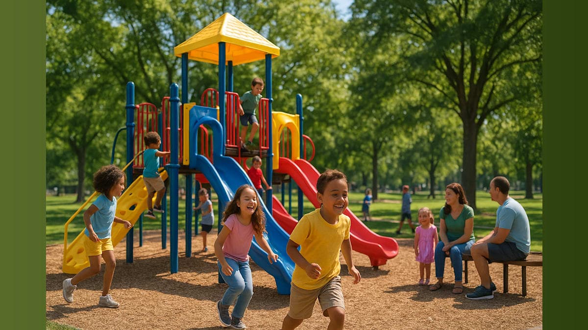 Lee West Park Gets a Fun Makeover: Swinging Into a Bright Future!