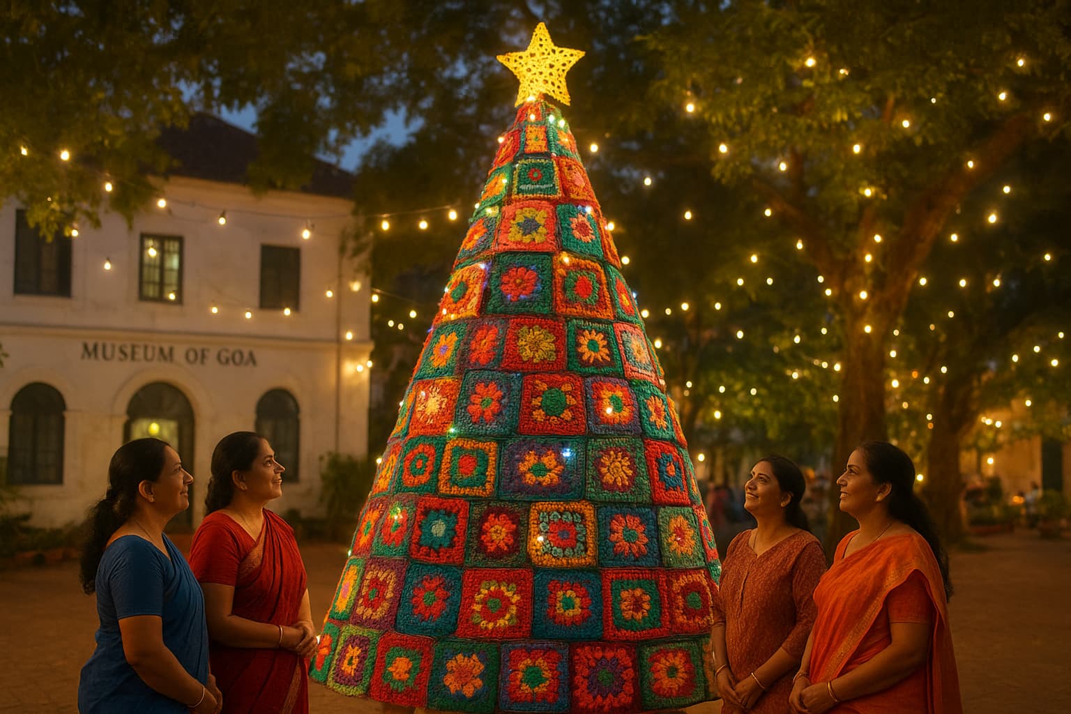 Crochet Magic: How 25 Women Turned Yarn into a Heartwarming Holiday Tree