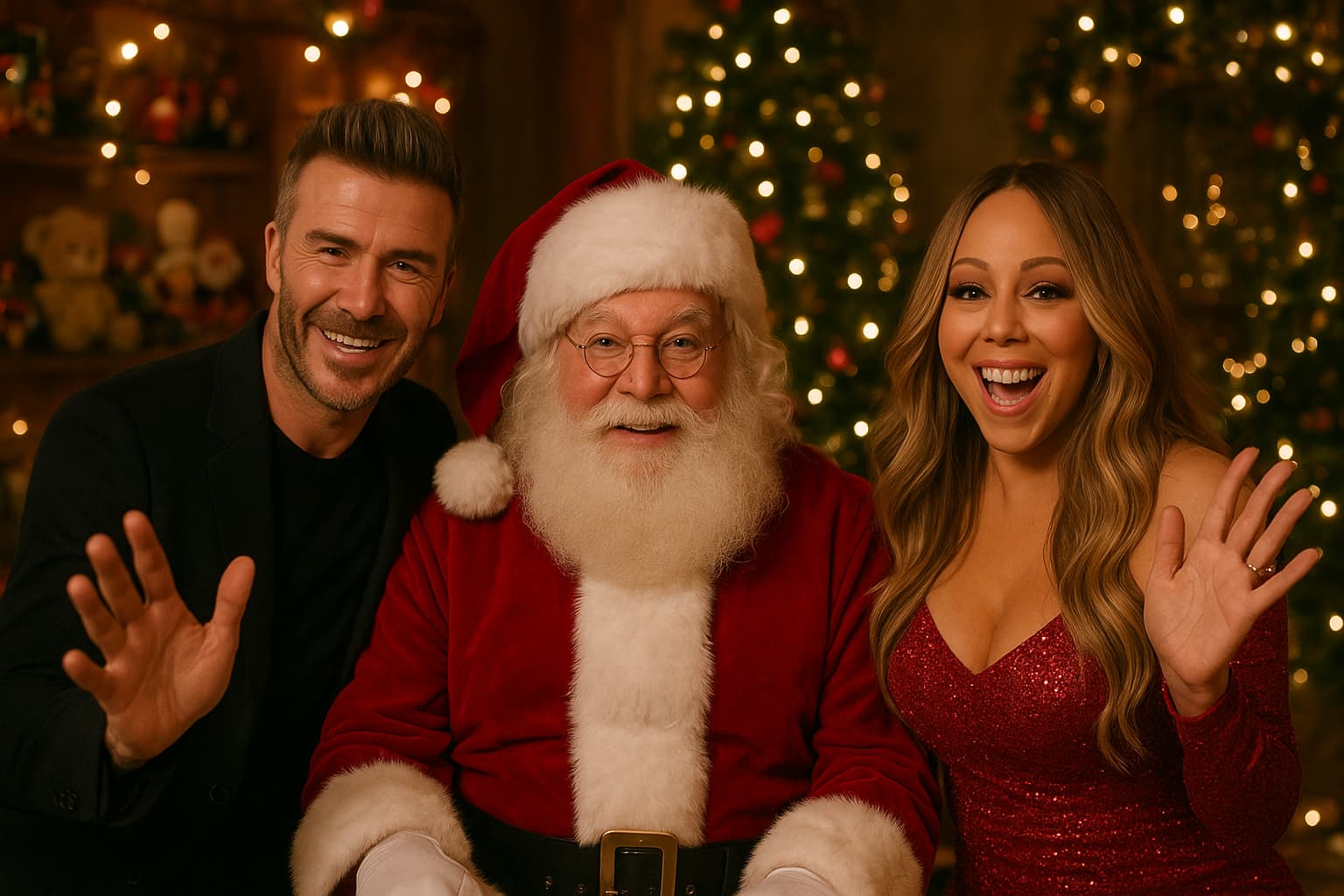 Celebs Bring the Glitz to Santa's Lap: A Star-Studded Holiday Extravaganza!