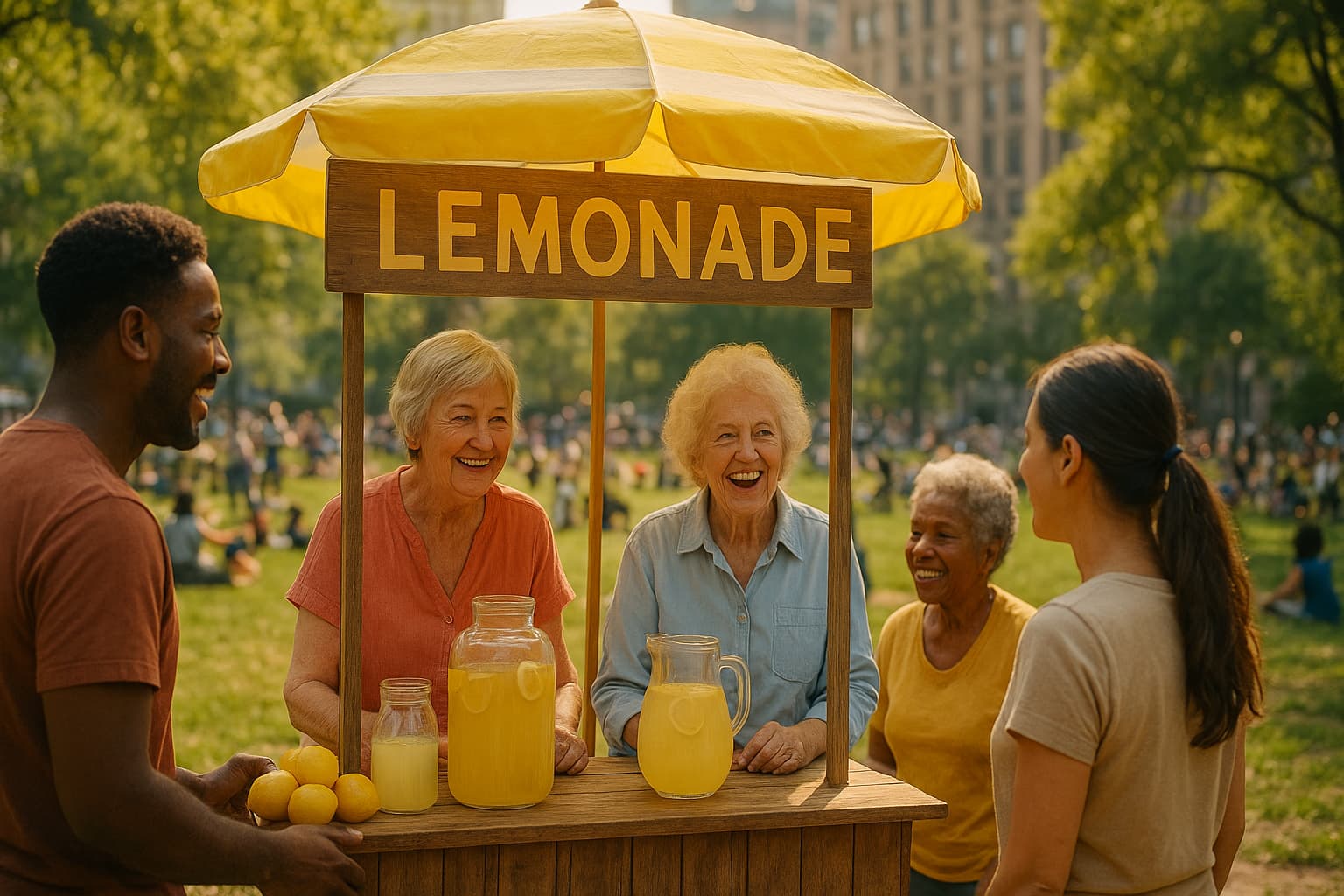 Where Wisdom Flows: The Heartwarming Lemonade Stand Bringing Grandmas to NYC