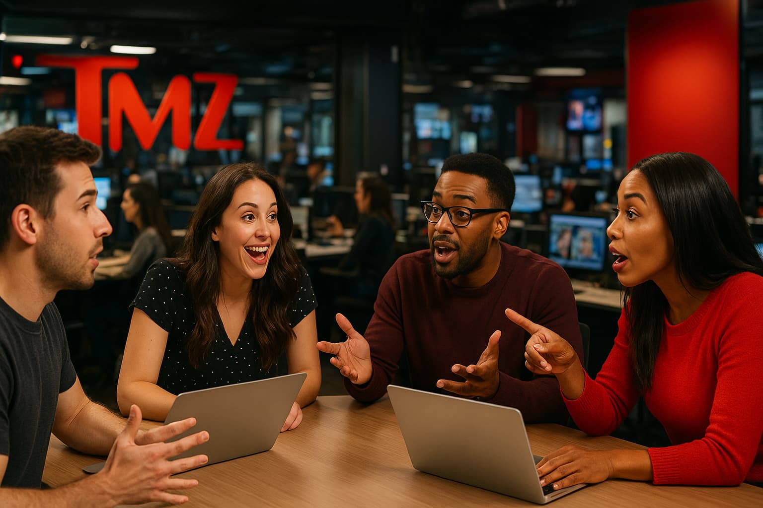 Step Inside the TMZ Newsroom: Where Chaos Meets Celebrity!