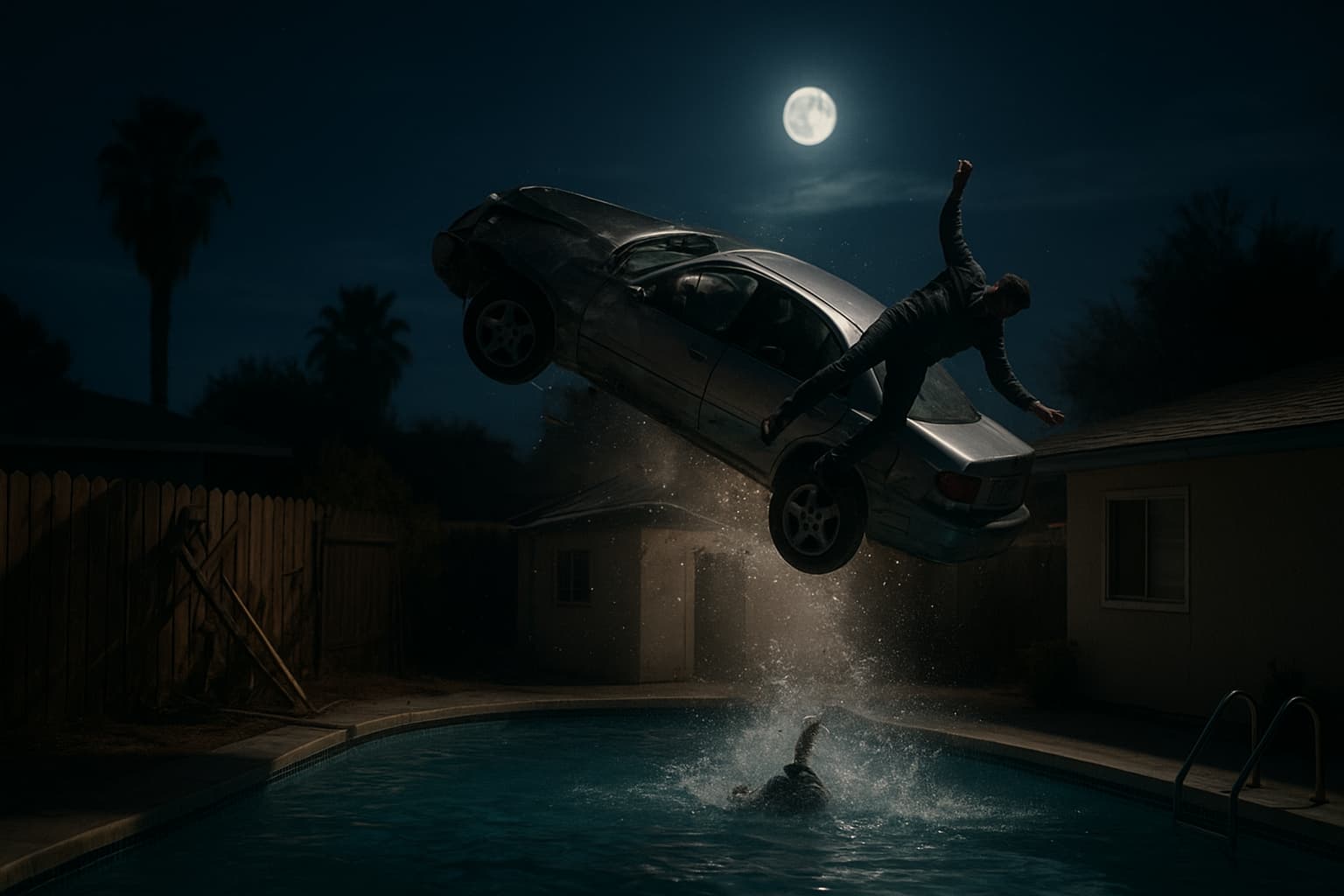 When Cars Take the Plunge: A Wild Night in Laughlin