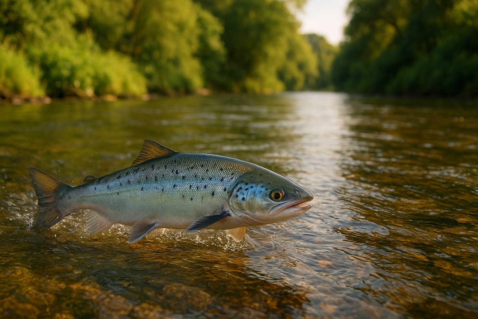Salmon Surprise: Young Fish Make a Comeback in English Rivers!