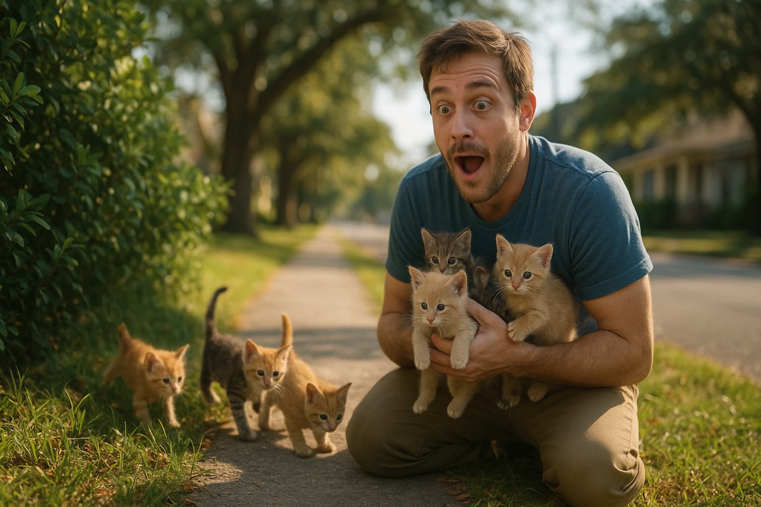 A Cat-tastrophe of Epic Proportions: How One Man's Rescue Mission Turned Into a Kitten Adoption Extravaganza!