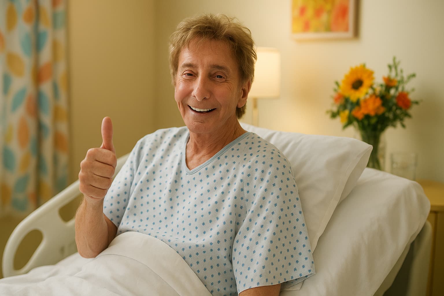 Barry Manilow Smiles from the Hospital: A Behind-the-Scenes Recovery Update