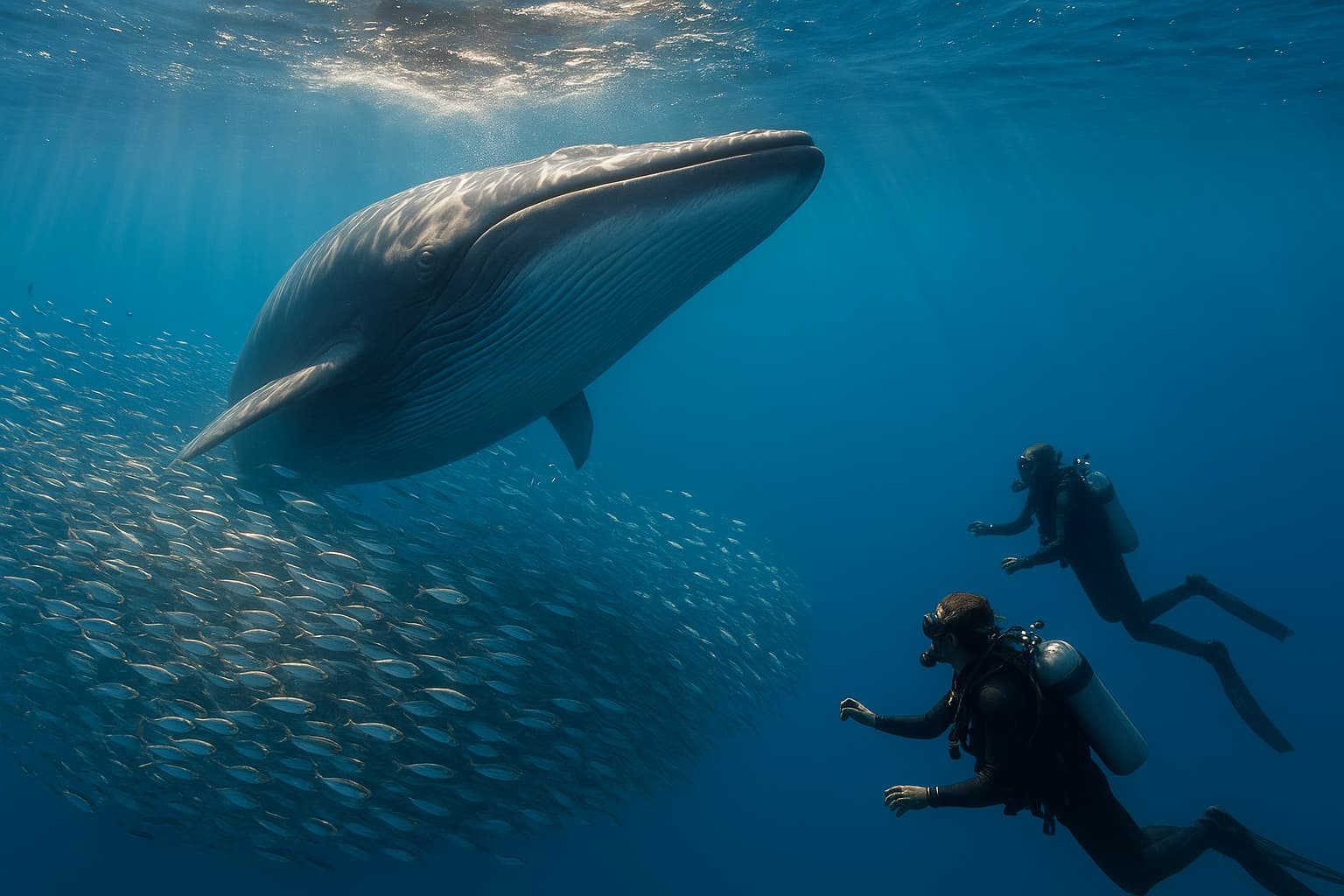Diving Into the Unexpected: A Whale Encounter Like No Other!