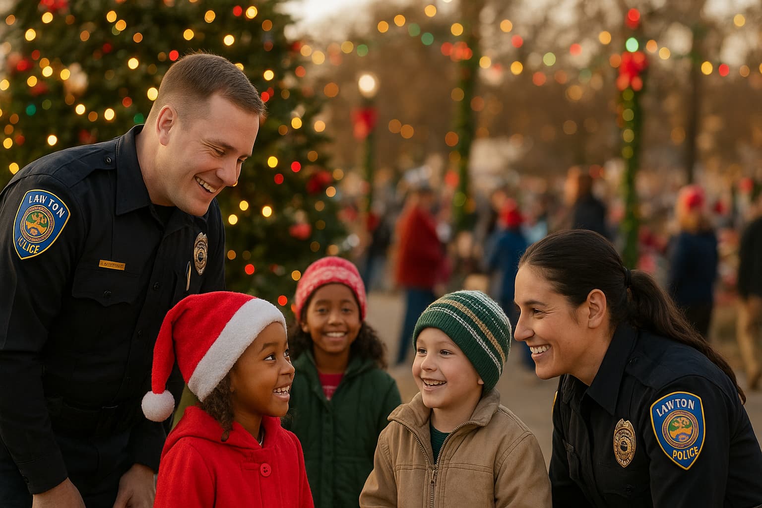 Lawton Police Spread Holiday Cheer: Community Engagement at Its Best!