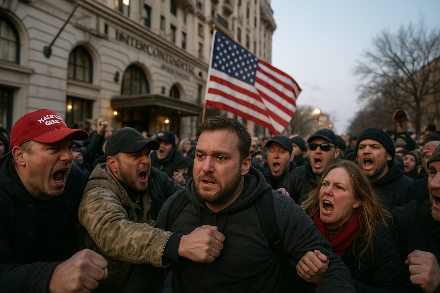 March Mayhem: Chaos Erupts at Ashli Babbitt Memorial in D.C.